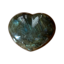 Load image into Gallery viewer, Peacock Blue Labradorite Heart
